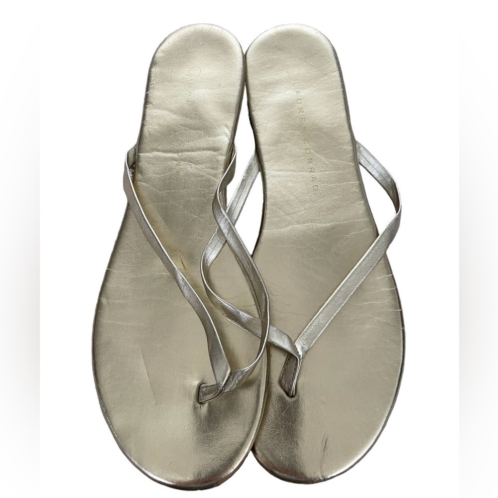 Light gold tone Lauren Conrad sandals size 6